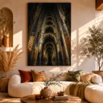 Vaulted Arch Abstract Wall Art Canvas Print - Image 11
