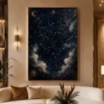 Constellation Map Astrology Wall Art Canvas Print - Image 3