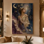 Celestial Muse Astrology Wall Art Canvas Print - Image 4