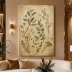 Pressed Herbarium Botanical Wall Art Canvas Print - Image 3