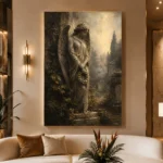 Weeping Angel Gothic Wall Art Canvas Print - Image 3