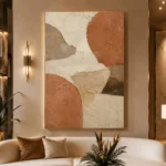 Terracotta Clay Wabi Sabi Wall Art Canvas Print - Image 3