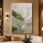 Sage Moss Wabi Sabi Wall Art Canvas Print - Image 3