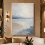 Soft Horizon Minimalist Wall Art Canvas Print - Image 3