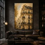 Parisian Facade Architecture Wall Art Canvas Print - Image 4