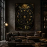 Zodiac Wheel Astrology Wall Art Canvas Print - Image 4
