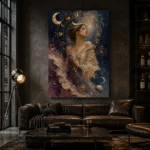 Celestial Muse Astrology Wall Art Canvas Print - Image 3
