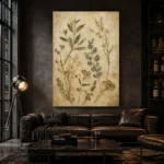 Pressed Herbarium Botanical Wall Art Canvas Print - Image 4