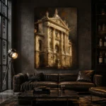 Classical Facade Architecture Wall Art Canvas Print - Image 4
