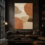 Terracotta Clay Wabi Sabi Wall Art Canvas Print - Image 4