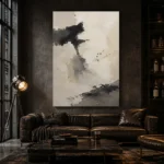 Ink Wash Wabi Sabi Wall Art Canvas Print - Image 4