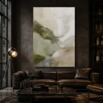 Sage Moss Wabi Sabi Wall Art Canvas Print - Image 4