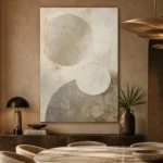 Textured Stone Wabi Sabi Wall Art Canvas Print - Image 5