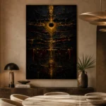 Celestial Axis Abstract Wall Art Canvas Print - Image 5