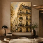 Parisian Facade Architecture Wall Art Canvas Print - Image 5