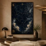 Constellation Map Astrology Wall Art Canvas Print - Image 5