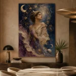 Celestial Muse Astrology Wall Art Canvas Print - Image 5