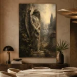 Weeping Angel Gothic Wall Art Canvas Print - Image 5