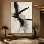 Black Arc Minimalist Wall Art Canvas Print - Image 5