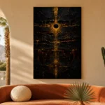 Celestial Axis Abstract Wall Art Canvas Print - Image 7