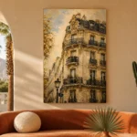 Parisian Facade Architecture Wall Art Canvas Print - Image 6