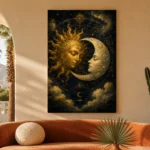 Sun and Moon Astrology Wall Art Canvas Print - Image 6