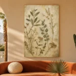 Pressed Herbarium Botanical Wall Art Canvas Print - Image 6