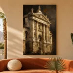 Classical Facade Architecture Wall Art Canvas Print - Image 6