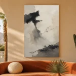 Ink Wash Wabi Sabi Wall Art Canvas Print - Image 6