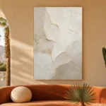 Ivory Plaster Wabi Sabi Wall Art Canvas Print - Image 6