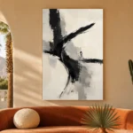 Black Arc Minimalist Wall Art Canvas Print - Image 6
