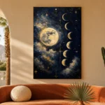Moon Phases Astrology Wall Art Canvas Print - Image 5