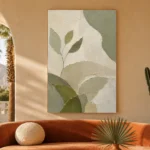 Sage Leaf Minimalist Wall Art Canvas Print - Image 6