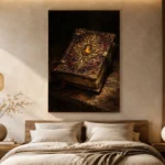 Ornate Antique Book Dark Academia Wall Art Canvas Print - Image 7