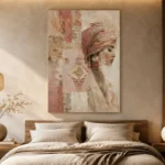 Rose Turban Ethnic Wall Art Canvas Print - Image 7