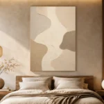 Ivory Flow Minimalist Wall Art Canvas Print - Image 7