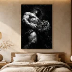 Atlas Monochrome Wall Art Canvas Print - Image 8