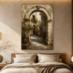 Ancient Stone Archway Architecture Wall Art Canvas Print - Image 7