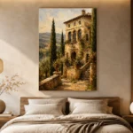 Tuscan Villa Architecture Wall Art Canvas Print - Image 7