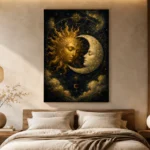 Sun and Moon Astrology Wall Art Canvas Print - Image 7