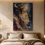Celestial Muse Astrology Wall Art Canvas Print - Image 7