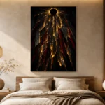 Solar Eclipse Abstract Wall Art Canvas Print - Image 7