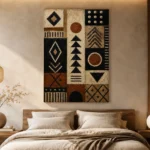 Geometric Heritage Pattern Ethnic Wall Art Canvas Print - Image 7