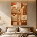 Terracotta Heritage Pattern Ethnic Wall Art Canvas Print - Image 6