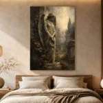 Weeping Angel Gothic Wall Art Canvas Print - Image 7