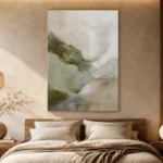 Sage Moss Wabi Sabi Wall Art Canvas Print - Image 7