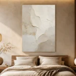 Ivory Plaster Wabi Sabi Wall Art Canvas Print - Image 7