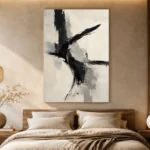 Black Arc Minimalist Wall Art Canvas Print - Image 7