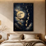 Moon Phases Astrology Wall Art Canvas Print - Image 7