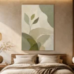 Sage Leaf Minimalist Wall Art Canvas Print - Image 7